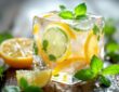 flavorful ice citrus herbs